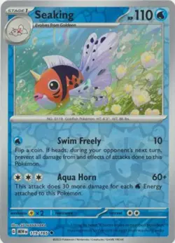 Reverse Holo) Seaking - 119/165 - 151 - Pokemon TCG Card NM ✅ - Image 1