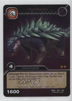 2008 Dinosaur King Trading Card Game Series 1: Foil Gastonia #DKCG-045 - Image 1