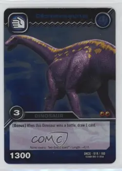 2008 Dinosaur King Trading Card Game Series 1: Foil Dicraeosaurus #DKCG-019 - Image 1