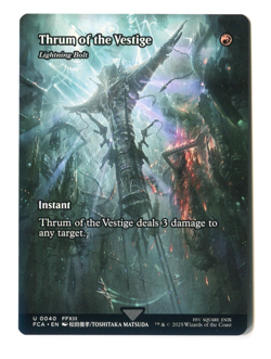 Thrum of the Vestige Lightning Bolt Showcase #0040 NM Final Fantasy MTG - Image 1