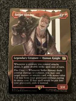 Magic The Gathering MTG - Seifer Almasy (Borderless) (Surge Foil) - FIN - Image 1