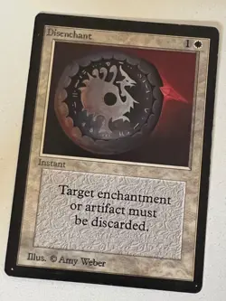Magic the Gathering MTG Beta Disenchant LP (Beta Bob) - Image 1