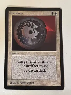 Magic the Gathering MTG Beta Disenchant LP (Beta Bob) - Image 1