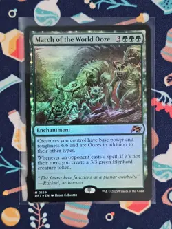 March of the World Ooze #169 (Foil) (NM) Aetherdrift DFT Magic MTG - Image 1