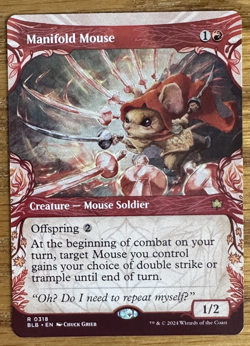 MTG Bloomburrow, Manifold Mouse - Borderless - Image 1