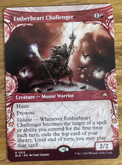 MTG Bloomburrow, Emberheart Challenger - Borderless - Image 1