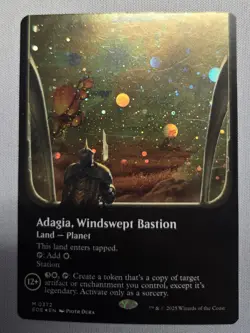 Adagia, Windswept Bastion - (Borderless) (Galaxy FOIL) Edge of Eternities MTG MP - Image 1