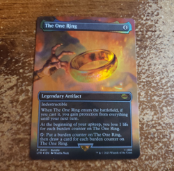 The One Ring (Borderless) MTG Lord of the Rings - Near Mint Promo Foil - Image 1