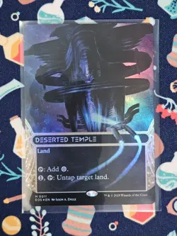 FOIL DESERTED TEMPLE mtg NM Edge of Eternities: Stellar Sights Mythic 0011 - Image 1