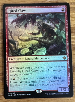 MTG Bloomburrow, Hired Claw - Foil - Image 1