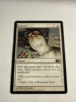 Magic The Gathering Mtg Silence M11 Core Set 11 White Instant - Image 1
