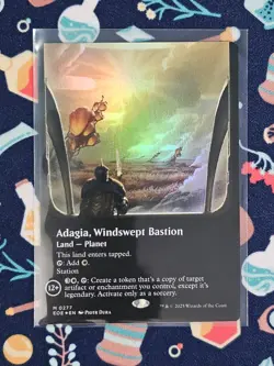 FOIL ADAGIA, WINDSWEPT BASTION (BORDERLESS) Edge Of Eternities EOE Magic MTG - Image 1