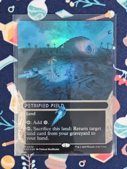 FOIL PETRIFIED FIELD mtg NM Edge of Eternities: Stellar Sights Mythic 0032 - Image 1