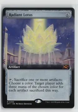 Radiant Lotus 0395 Extended Art Aetherdrift DFT MTG Magic - Image 1