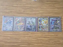 Collection Of 5 Pokemon Cards 3 English & 2 Japanese Cards- Excellent Condition - Image 1