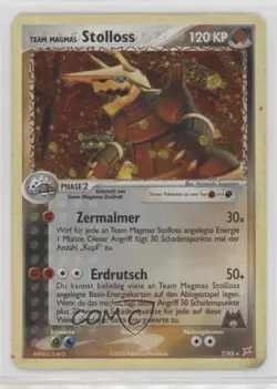 Team Magma's Aggron Holo German Pokemon EX Magma vs Aqua #7 2004 - Image 1