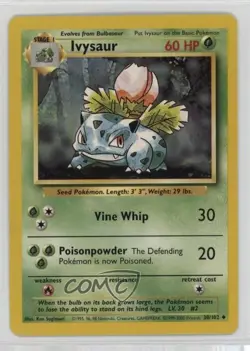 Ivysaur 1999-2000 Printing Pokemon Base Set #30 1999 - Image 1