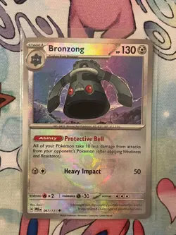 Bronzong (Master Ball Pattern) 067/131 - Pokemon TCG: Prismatic Evolutions - NM - Image 1