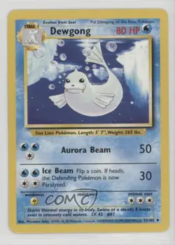 Dewgong 1999-2000 Printing Pokemon Base Set #25 1999 - Image 1