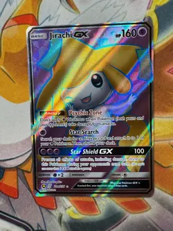 Pokemon Card - Jirachi GX 79a/236 Unified Minds Full Alt Art Ultra Rare Holo MP - Image 1