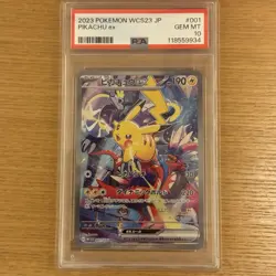 PSA10 Pokemon Card Pikachu ex WCS23 2023 Yokohama Deck 001/030 PROMO Japanese - Image 1
