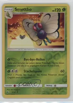 Butterfree German Reverse Foil Pokemon Sun & Moon Burning Shadows #3 - Image 1