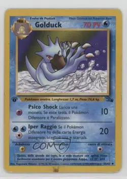 Golduck Italian 1st Ed. Pokemon Fossil #35 1999 - Image 1