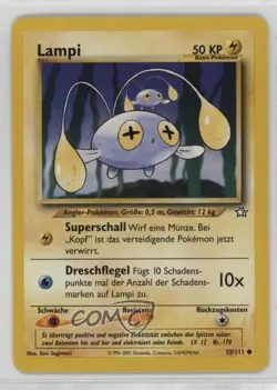 Chinchou German Pokemon Neo Genesis #55 2000 - Image 1