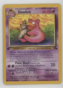 Slowbro Italian 1st Ed. Pokemon Fossil #43 1999 - Image 1