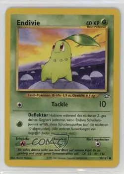 Chikorita German Pokemon Neo Genesis #53 2000 - Image 1