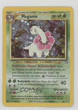 Meganium Holo German Pokemon Neo Genesis #10 2000 - Image 1