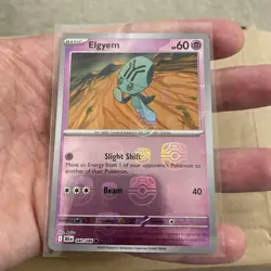 Pokemon TCG Black Bolt: Elgyem 040/086 Masterball / Master Ball Reverse Holo NM - Image 2