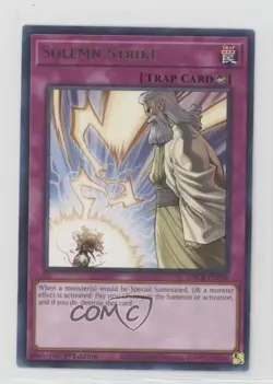 Solemn Strike 1st Ed. YuGiOh The Grand Creators #GRCR-EN059 - Image 1