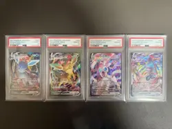 PSA10 Pokemon Card Set Leafeon Glaceon Sylveon and Umbreon VMAX Eevee Heroe RRR - Image 1