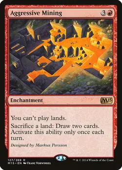 Aggressive Mining Magic 2015 / M15 PLD Red Rare MAGIC GATHERING CARD ABUGames - Image 1