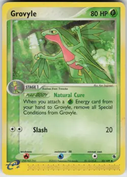 Pokemon TCG Grovyle 32/109 Ruby and Sapphire Uncommon card Normal LP - Image 1