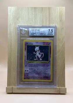 CGC 7.5 Mewtwo 1999 Base Set 10/102 Holo Pokemon Card psa - Image 1