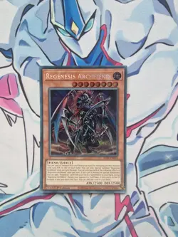 Regenesis Archfiend Secret Rare 1st Edition ALIN Yugioh Card - Image 1