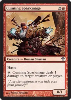 Cunning Sparkmage - Medium Play MTG Worldwake - Image 1