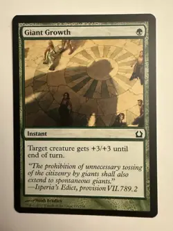 Magic the Gathering MTG Giant Growth (125) Return to Ravnica LP - Image 1