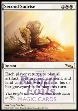 Second Sunrise 1x FOIL MDN MTG Mirrodin Rare MINT white - Image 1
