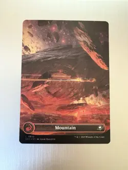 Mountain - 370 - MTG: Edge of Eternities - Borderless - GALAXY FOIL - Image 1