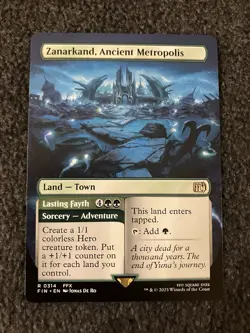 Magic The Gathering MTG - Zanarkand, Ancient Metropolis (Borderless) - FIN - Image 1