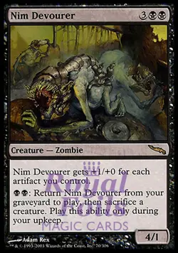 Nim Devourer 1x FOIL MDN MTG Mirrodin Rare MINT black - Image 1