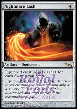 Nightmare Lash 1x FOIL MDN MTG Mirrodin Rare MINT artifact - Image 1