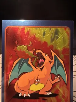 Pokemon Topps TV Animation Edition Series 2 Charizard Topper 5 Of 5 Ink Bleed - Image 2