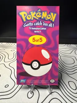 Pokemon Topps TV Animation Edition Series 2 Charizard Topper 5 Of 5 Ink Bleed - Image 4