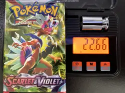 Pokemon Scarlet and Violet Base Set Booster Pack Sealed 22.66g 3.72mm - Image 1