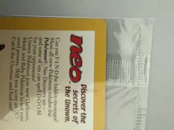 Sealed 2001 Entei Reverse Holo Pokemon Neo Discovery Black Star Movie Promo VTG - Image 2