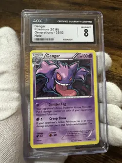 CGC 8 Gengar 2016 Generations 35/83 Holo Pokemon Card Graded TCG PSA Near Mint - Image 1
